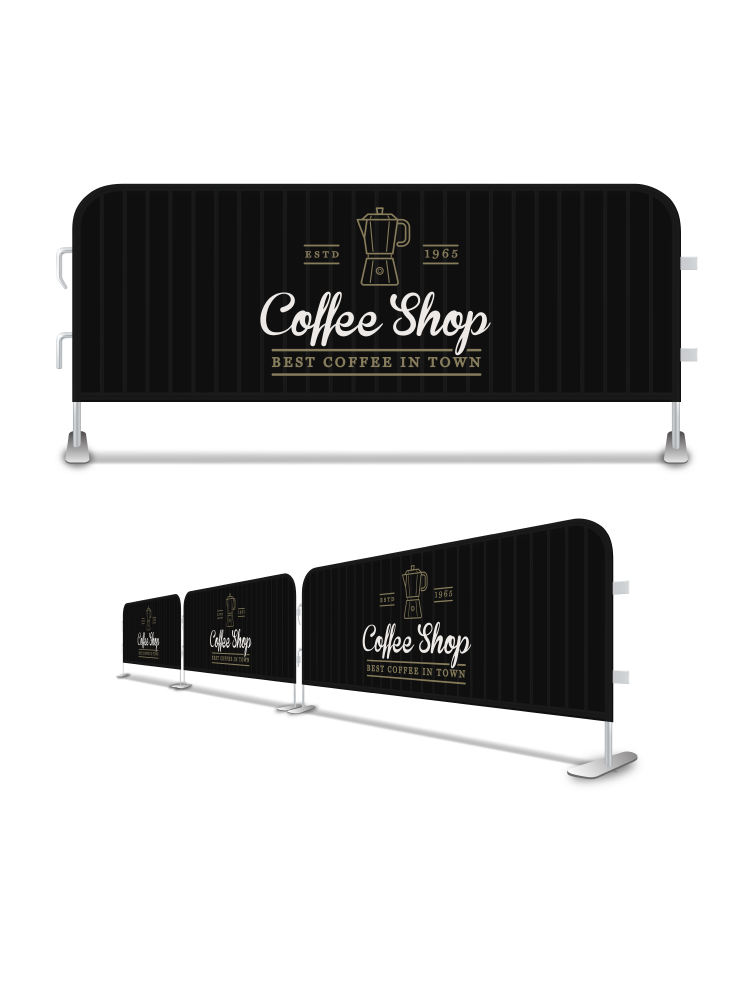 Cafe and Event Breeze Barriers – Flagmakers Ltd