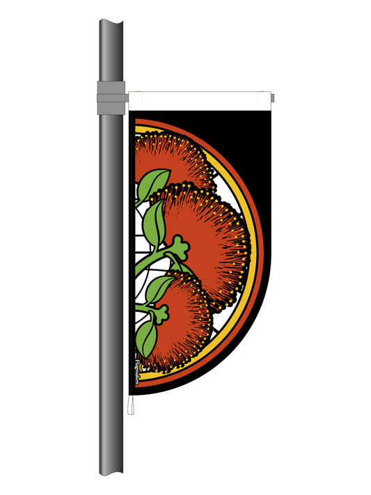 Festive Pohutukawa Summer StreetFlag || (Code: SGW1)