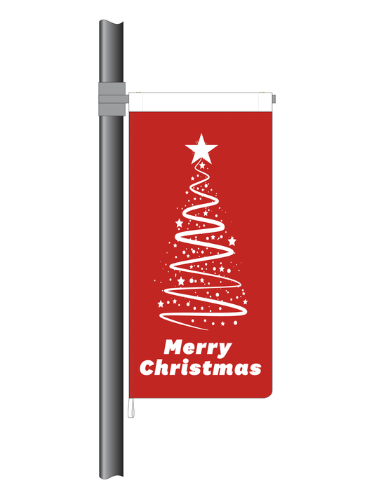 Red Christmas Ribbon Flag || (Code: RT25)