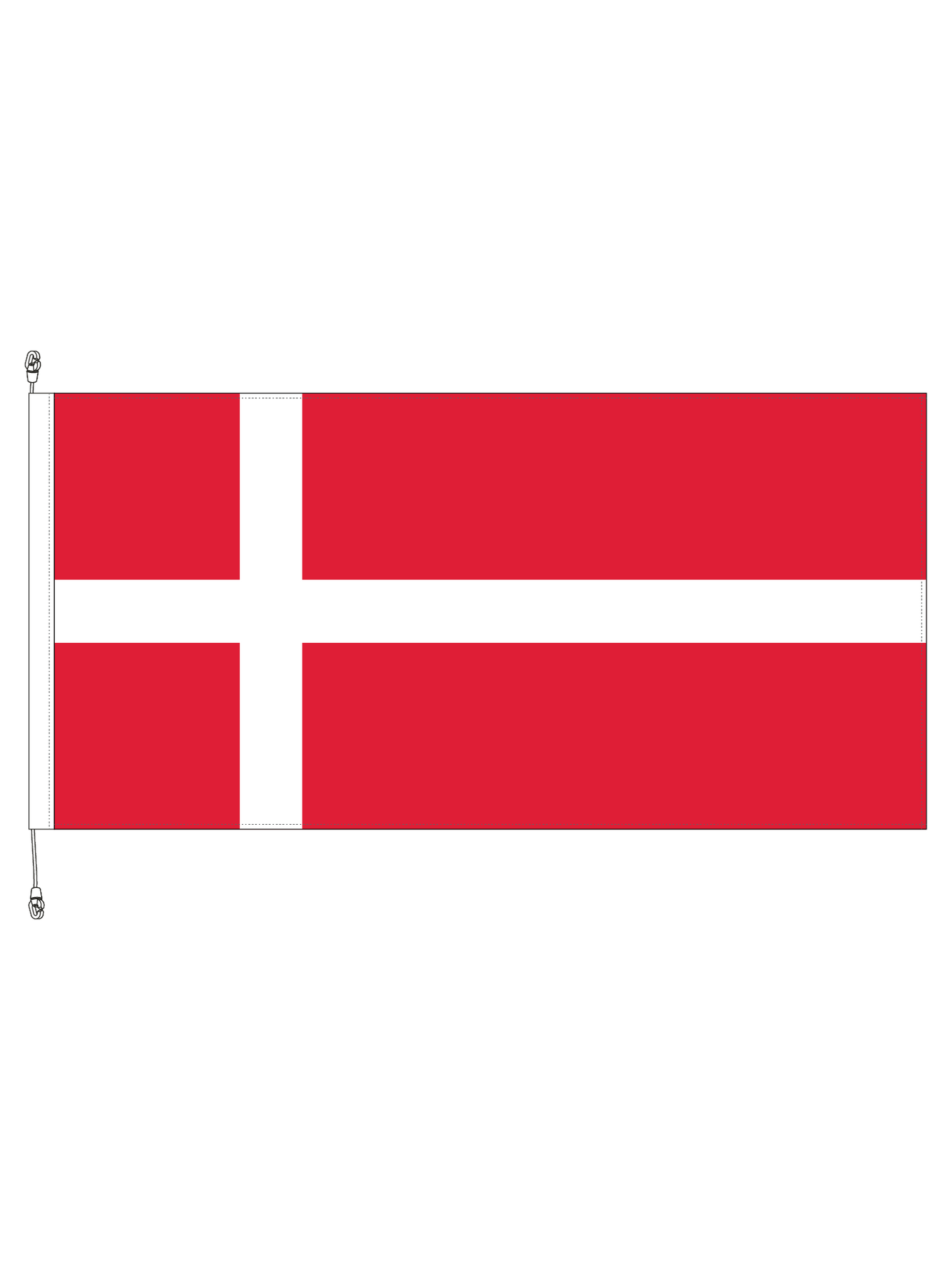 Denmark Flag || Premium (with exclusive Swivel Clips).