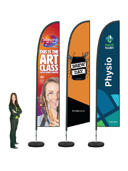 Feather Flag Display. Durapole® Flex. Custom. || SAVE ON-LINE!  COMMERCIAL GRADE.