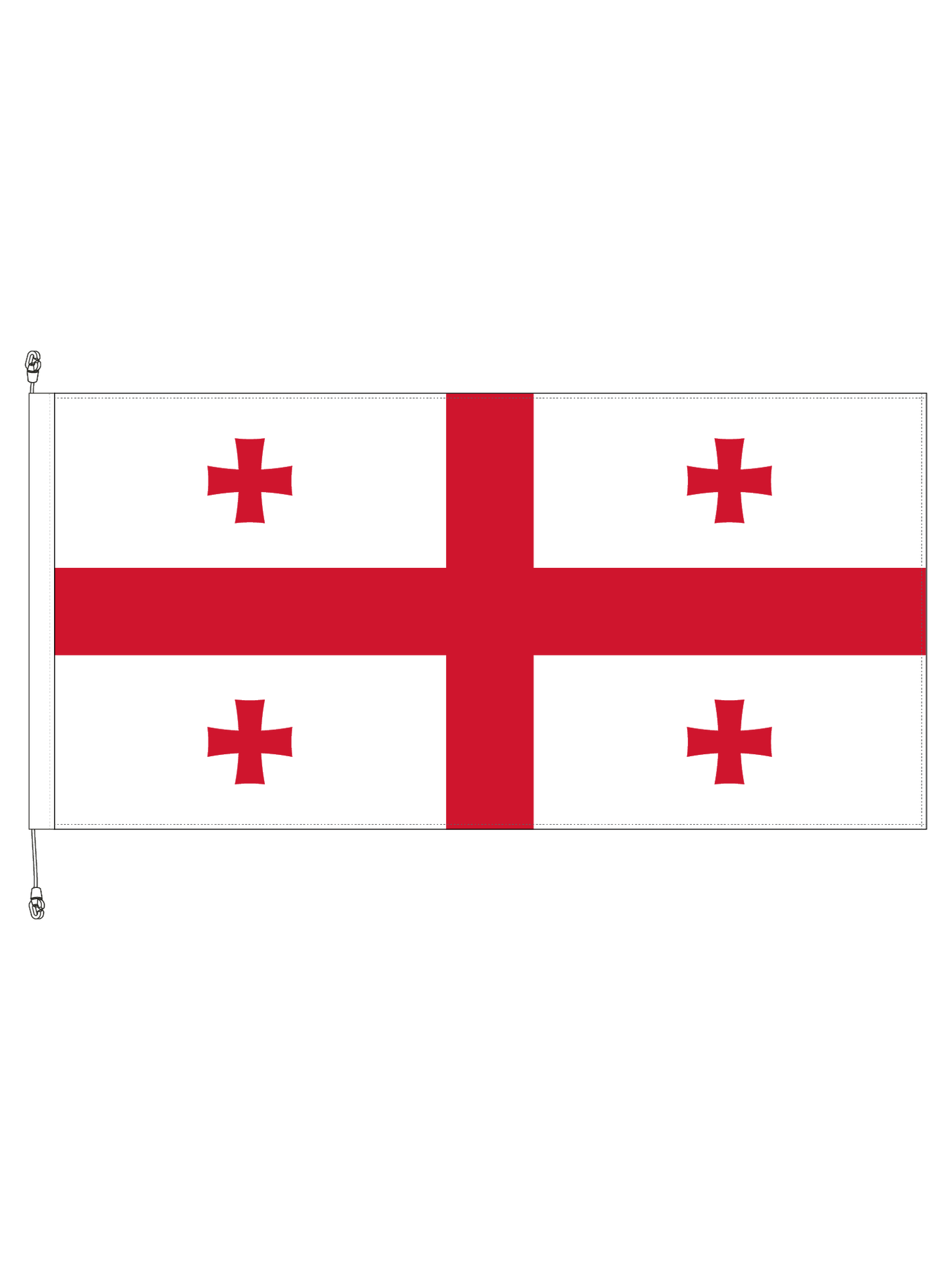 Georgia flag || Premium (with exclusive Swivel Clips).