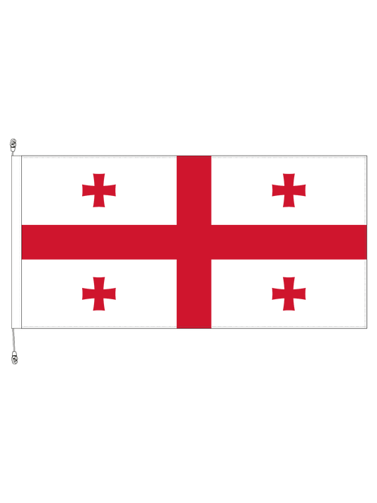 Georgia flag || Premium (with exclusive Swivel Clips).