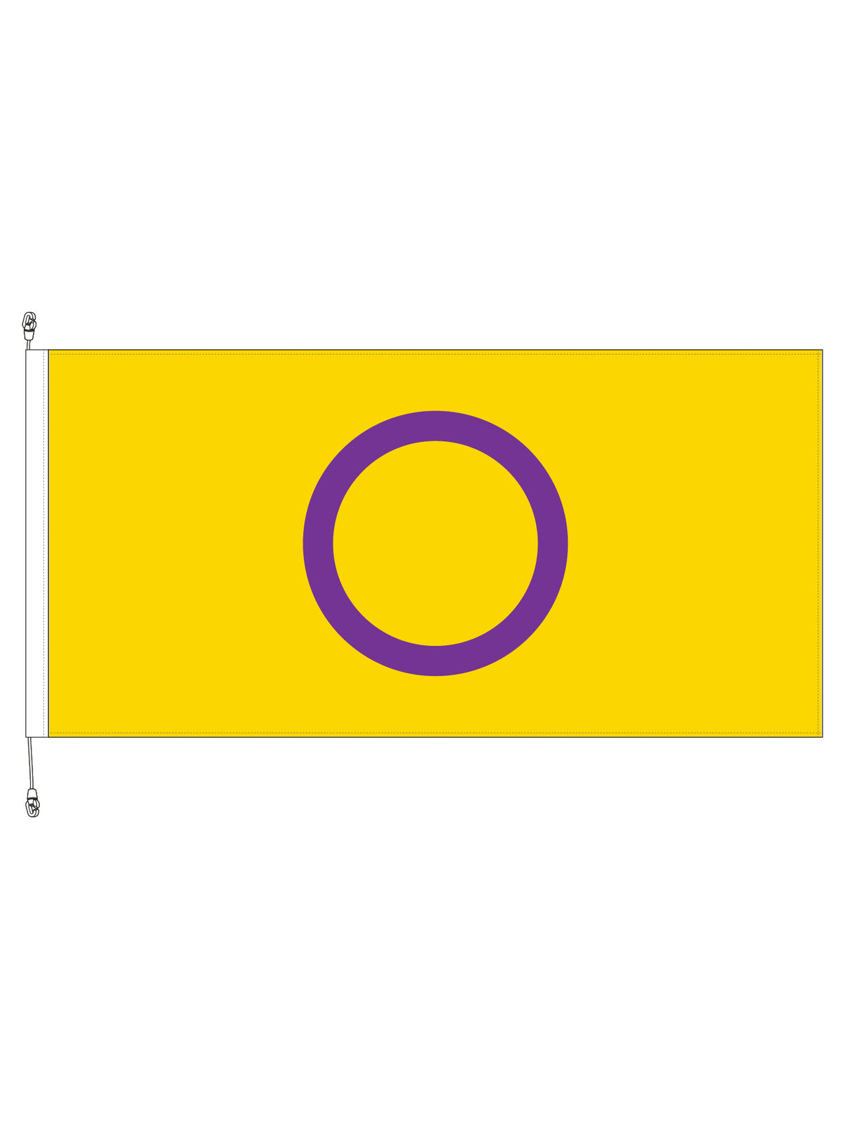 Intersex Pride Horizontal Flag 1800x900mm Flagmakers Ltd 3064