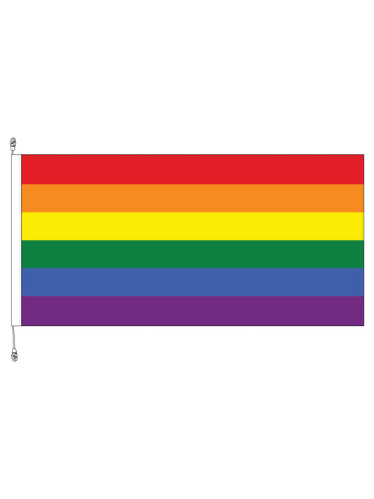 Pride Rainbow Horizontal Flag 1800x900mm