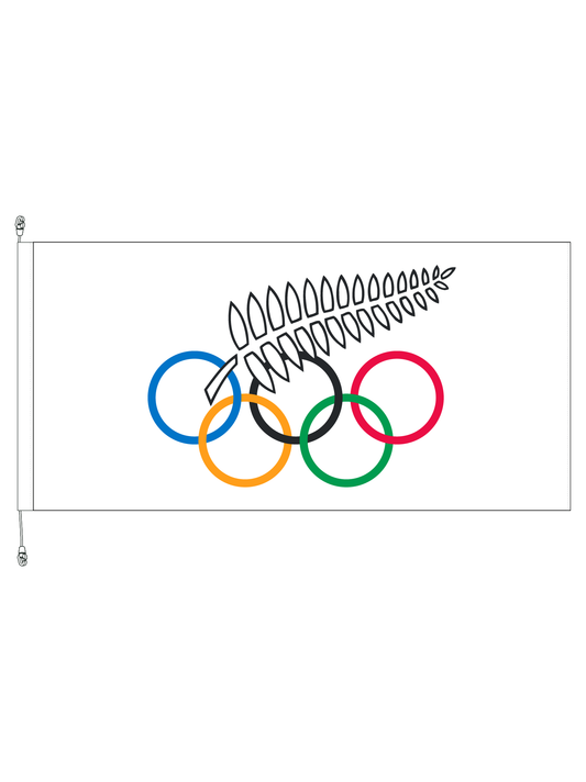 Olympic Standard Flag || Premium Quality Polyknit with exclusive Swivel Clips