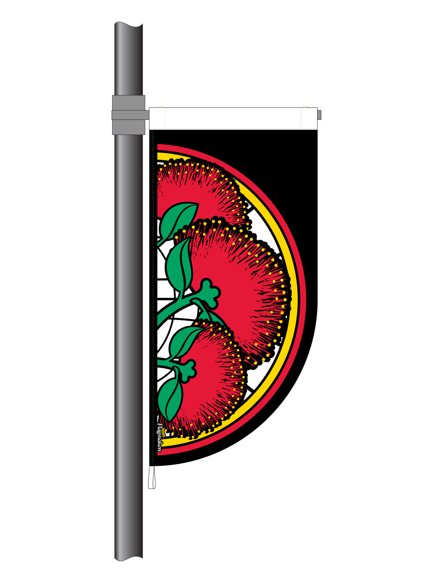 Festive Pohutukawa Summer StreetFlag || (Code: SGW1)