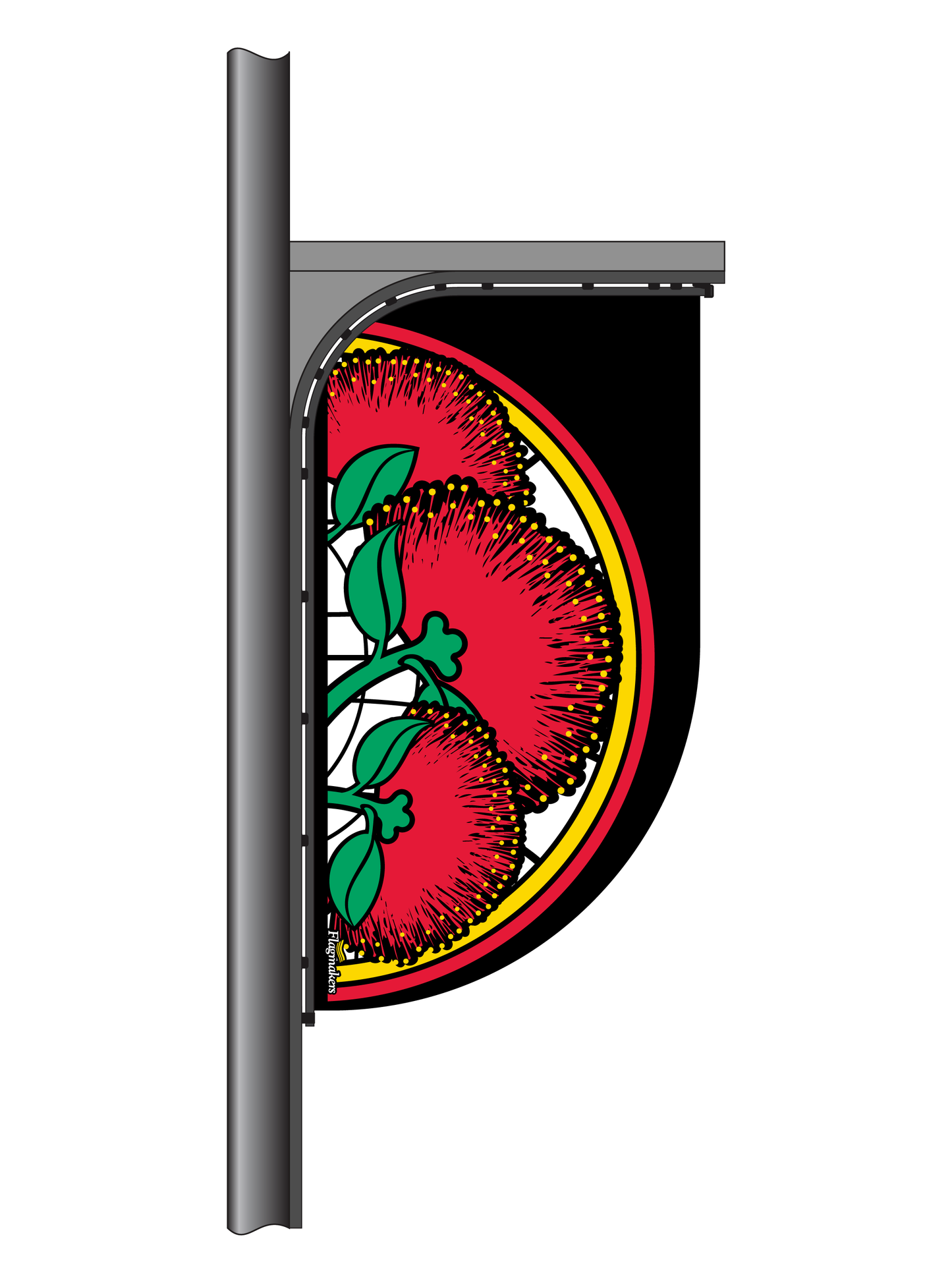 Festive Pohutukawa Summer StreetFlag || (Code: SGW1)