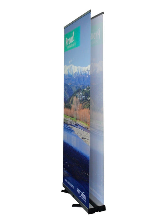 Double Sided Roll Up Satin Fabric Banner