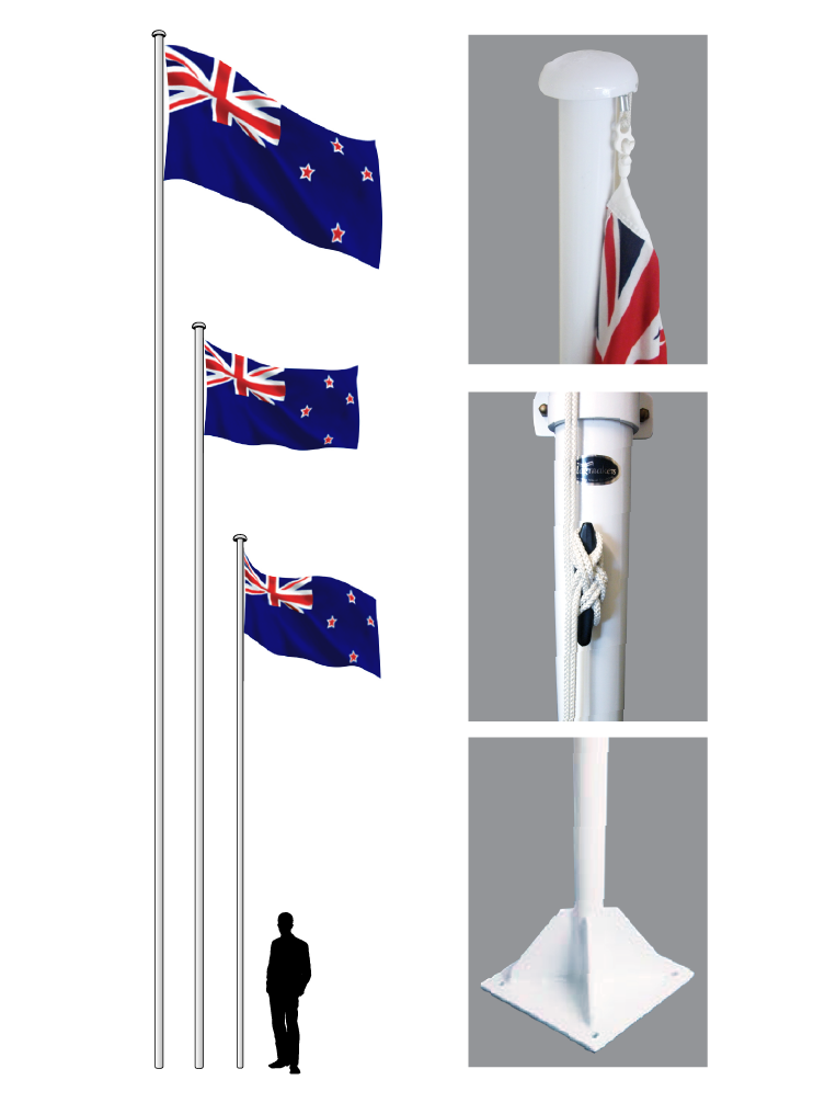 Supreme Flag Pole. || NZ's most popular flag poles!   RSA Member Special