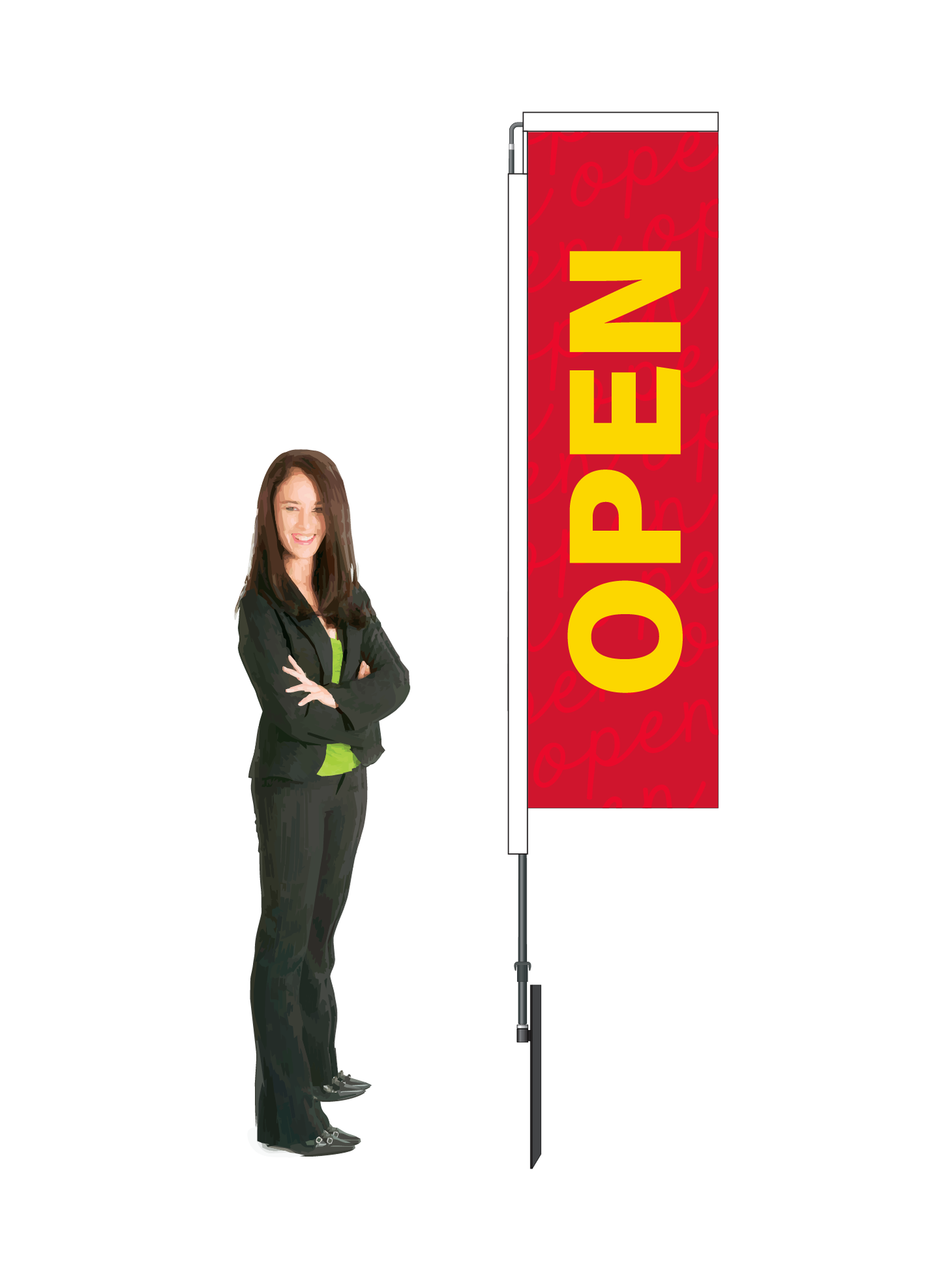 Open Pavement Display and Flag|| Value Range