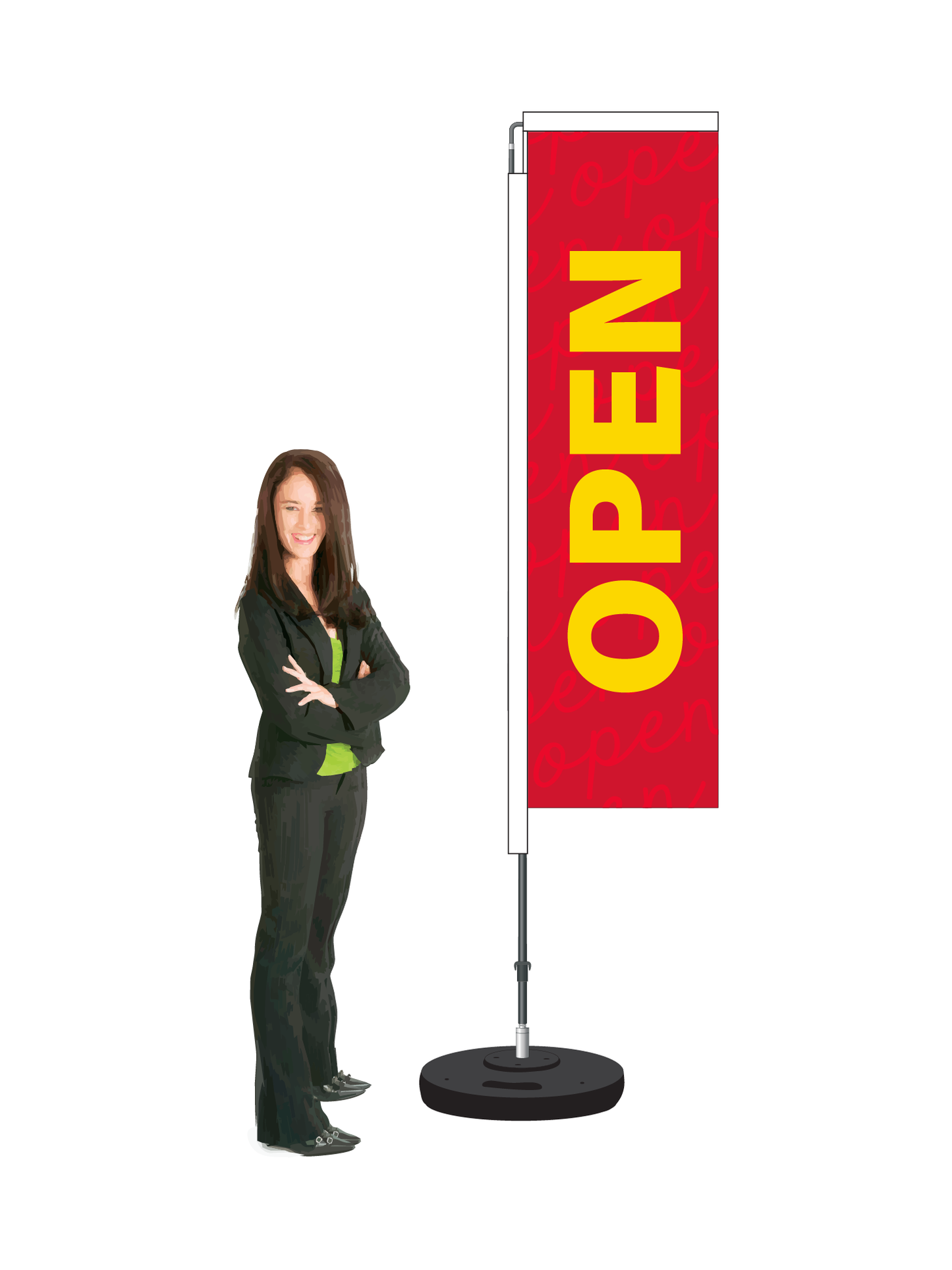 Open Pavement Display and Flag|| Value Range