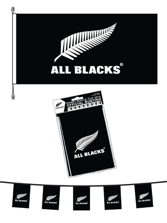 All Blacks Bunting and All Blacks® Premium Flag Bundle || SAVE $10.00