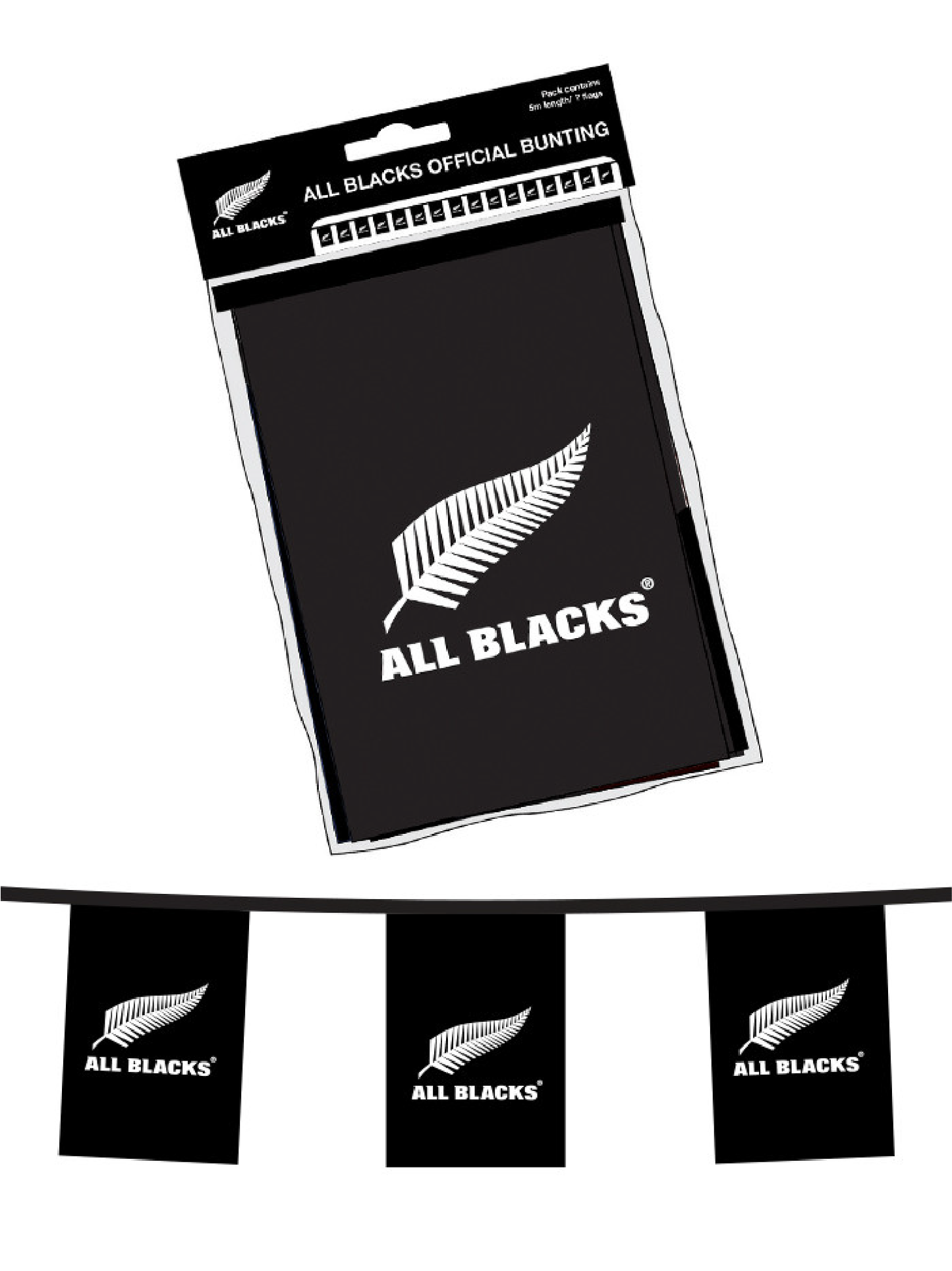 All Blacks®  Bunting - 1 Set