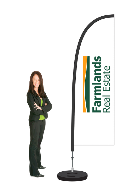 Farmlands Durapole Flex Single Sided Flag Display.