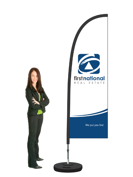 First National Durapole Flex Single Sided Flag Display.