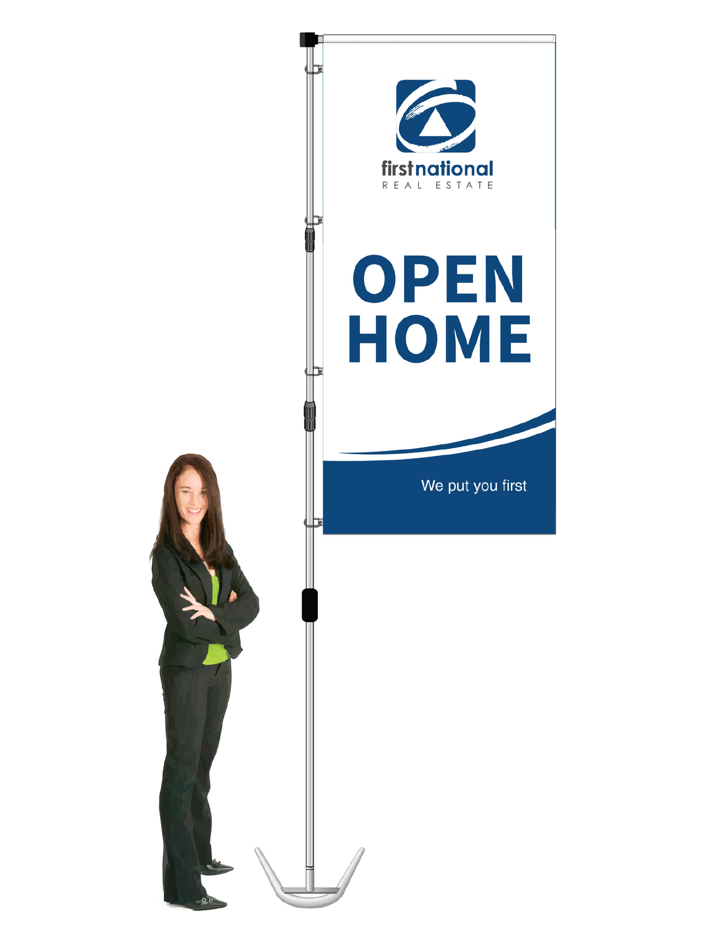 First National Durapole XT Display- OPEN HOME