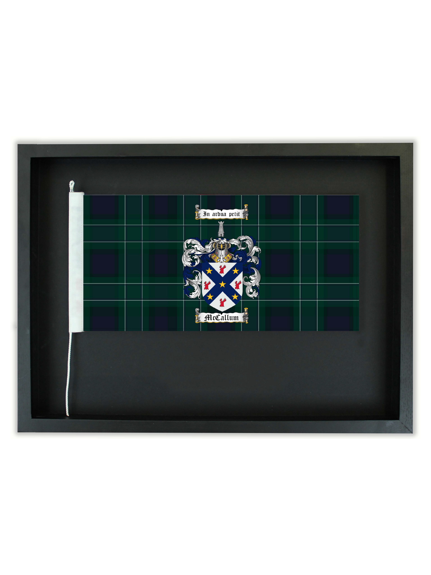 Custom Coat of Arms in a Black Oak Frame. || Free shipping in NZ.