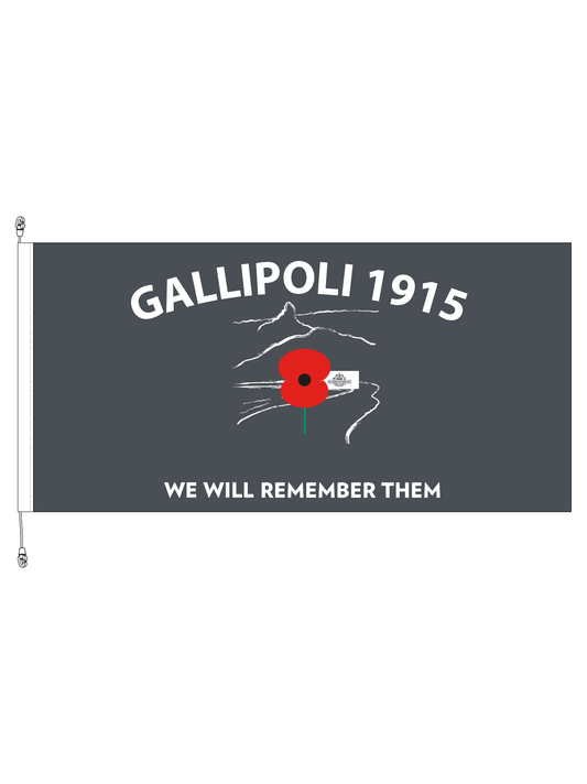 WW1 Gallipoli 1915 Horizontal Flag || Premium