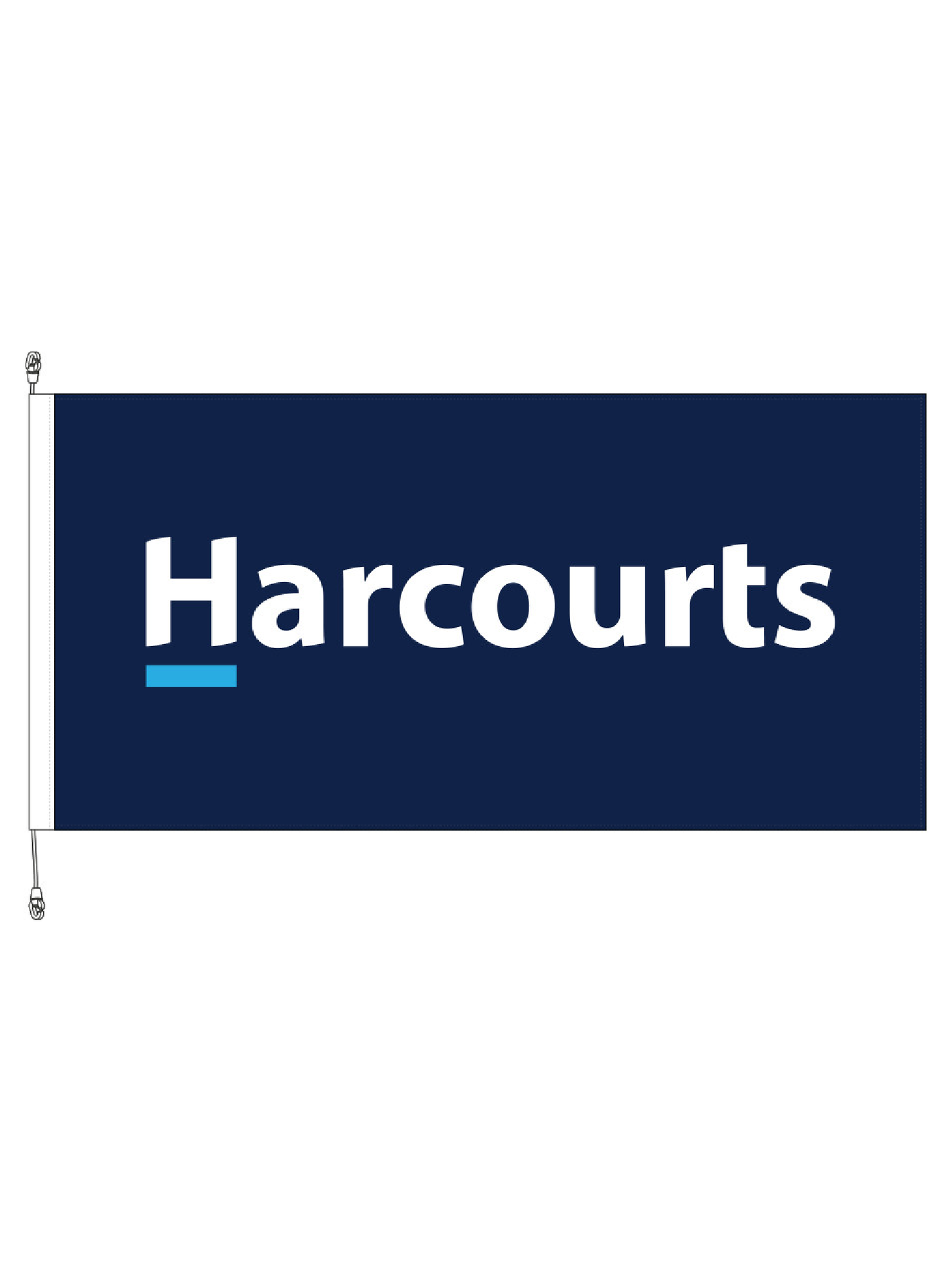 Harcourts Standard Flag || Premium. 1.8m x 0.9m