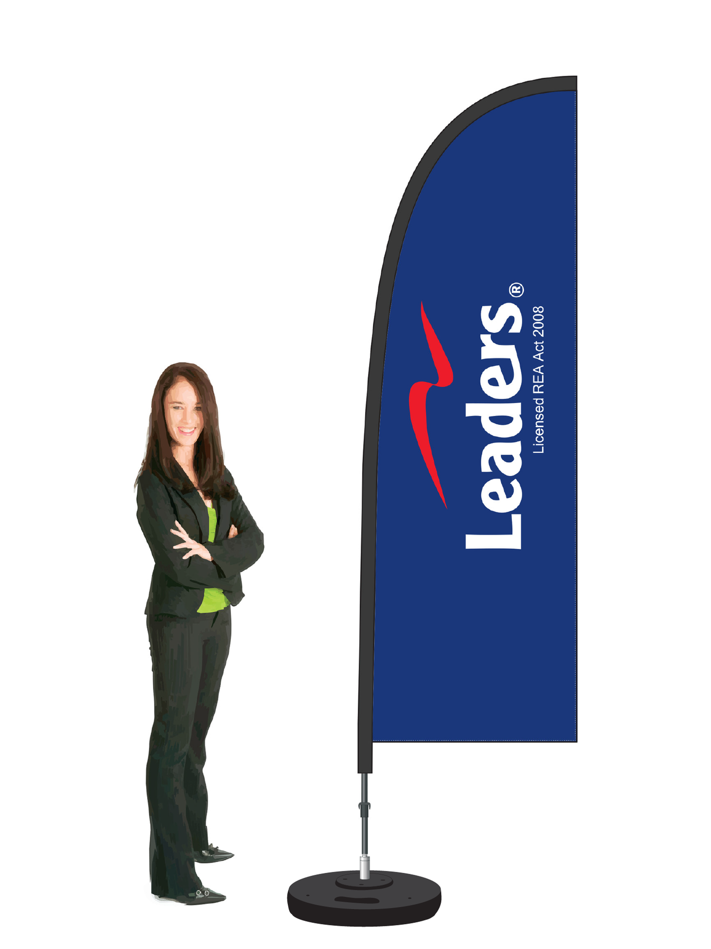 Leaders Durapole Flex Single Sided Flag Display.