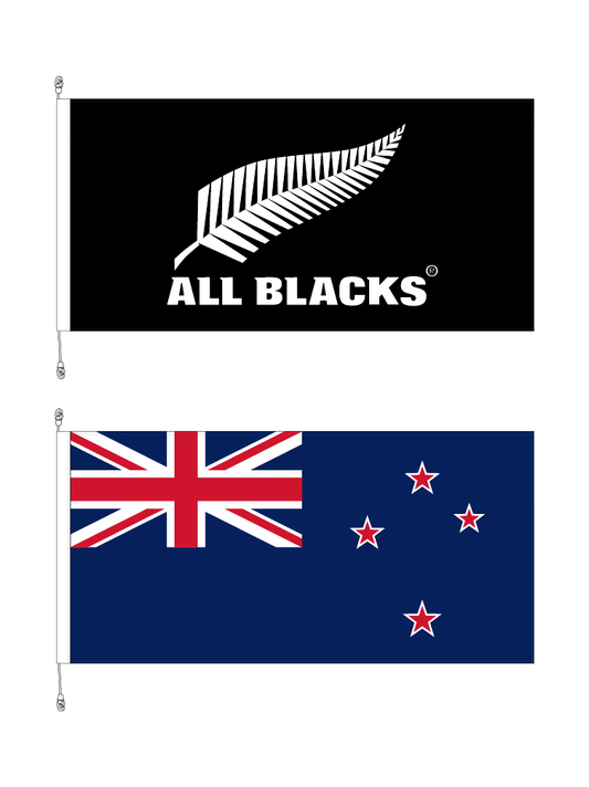 New Zealand Premium Flag and All Blacks® || Premium Flag Bundle. SAVE $20.00!