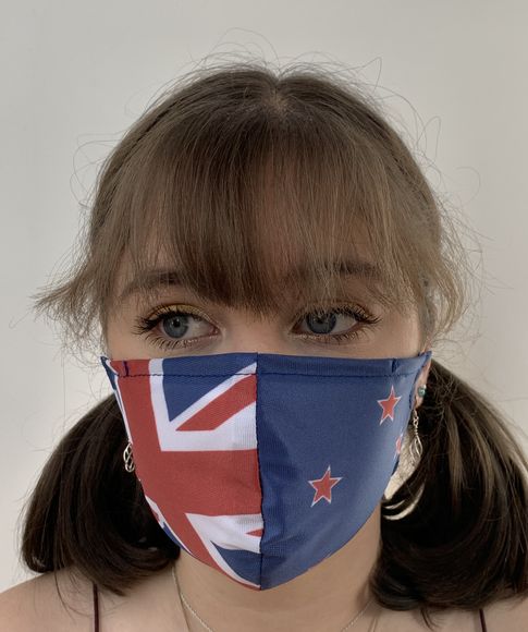 FACE MASKS. NZ FLAG DESIGN ADULT AND YOUTH SIZES ONLY. PRICED FROM ...