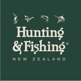 Hunting & Fishing Sticker - Large. || Pk of 100.   Size: 300mm x 300mm